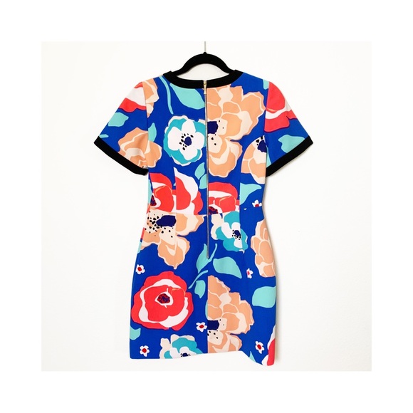 KATE SPADE Jaq Dive Right In Dress Floral Poppy Sheath Short Sleeve - Picture 5 of 9